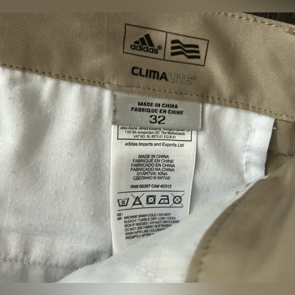 ADIDAS climalite mens size 32 khaki casual / golf shorts - Picture 4 of 5